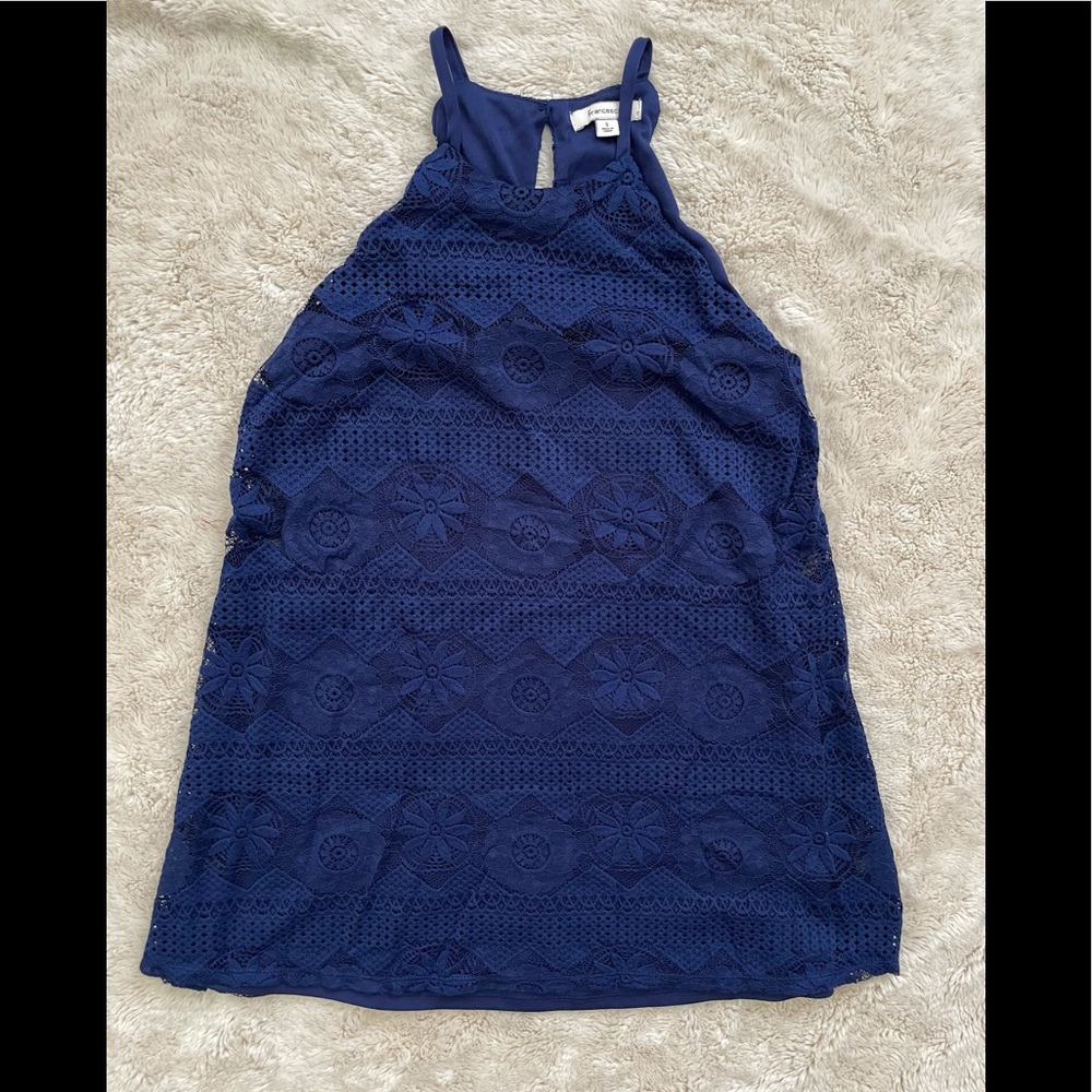 Francesca’s - Blue Lace Dress - S